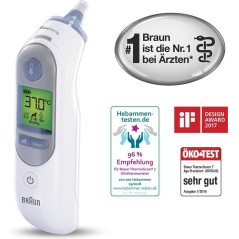 Braun ThermoScan 7 Ear Thermometer - Accurate & Reliable Temperature Measurement (Model 4022167652195)